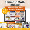 Operations with Rational Number: Fall + Halloween Mini Bundle 🍁🎃