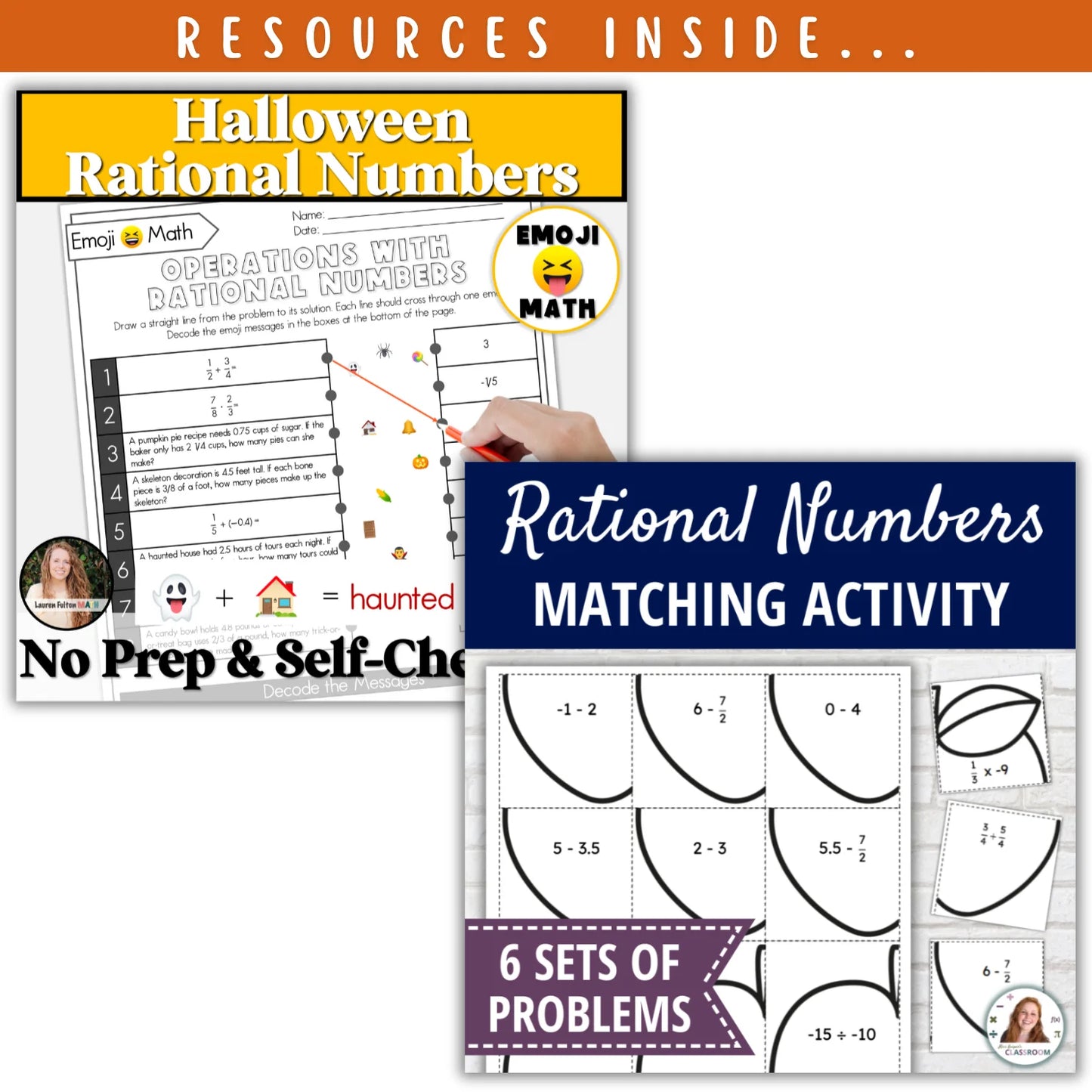 Operations with Rational Number: Fall + Halloween Mini Bundle 🍁🎃