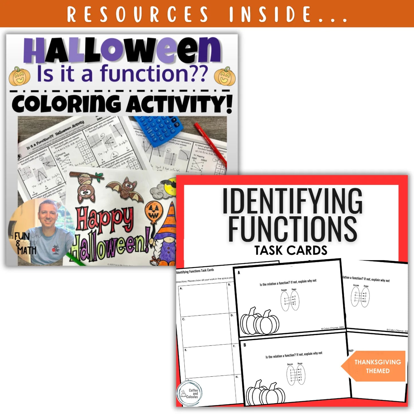 Identifying Functions: Fall + Halloween Mini Bundle 🍁🎃