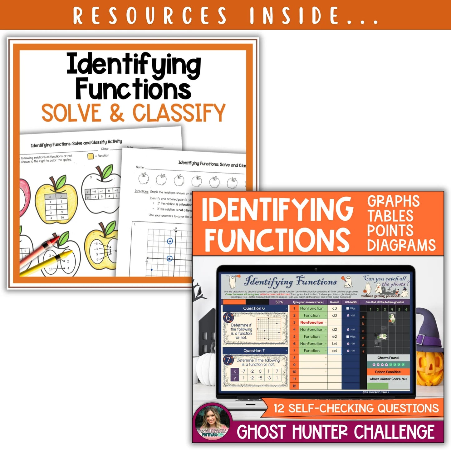 Identifying Functions: Fall + Halloween Mini Bundle 🍁🎃
