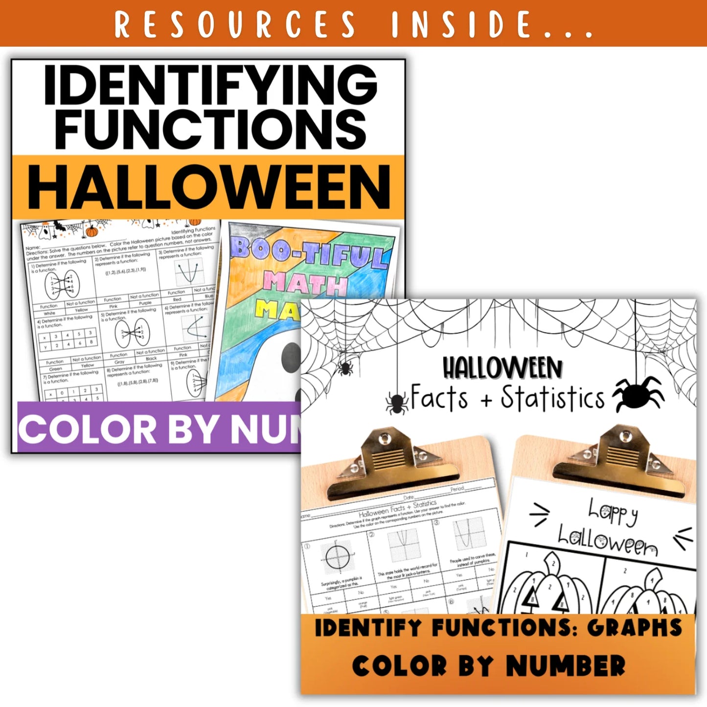 Identifying Functions: Fall + Halloween Mini Bundle 🍁🎃