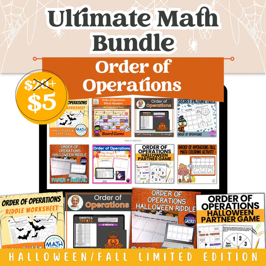 Order of Operations: Fall + Halloween Mini Bundle 🍁🎃