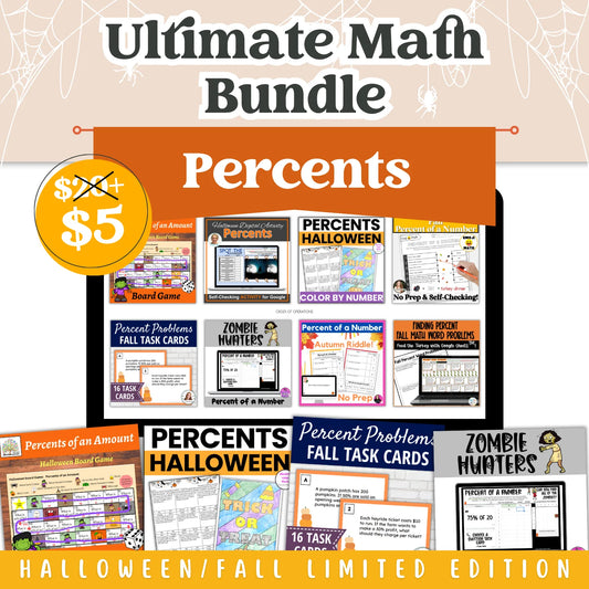 Percents: Fall + Halloween Mini Bundle 🍁🎃
