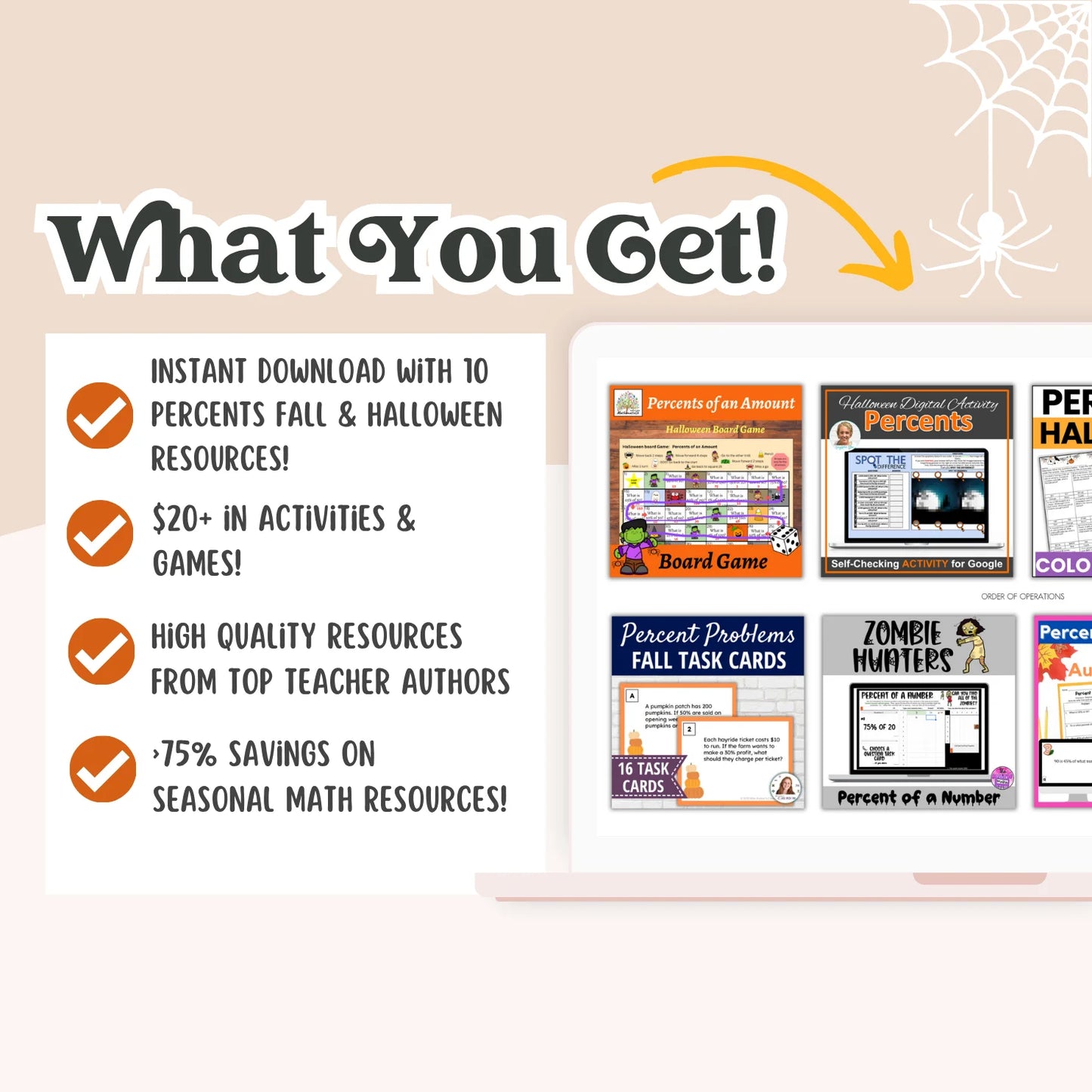 Percents: Fall + Halloween Mini Bundle 🍁🎃