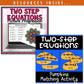 Solving Two Step Equations/Inequalities: Fall + Halloween Mini Bundle 🍁🎃
