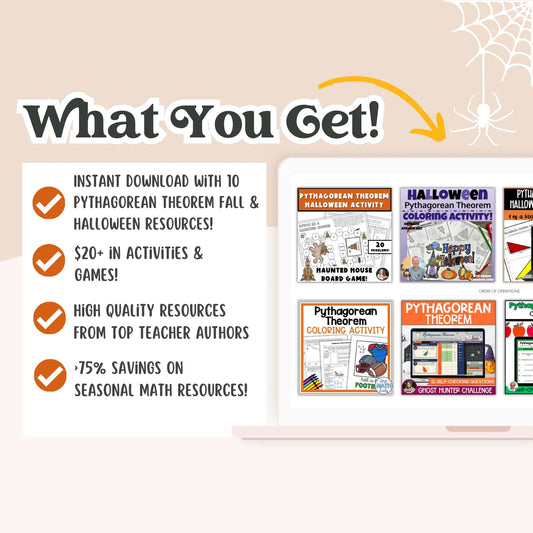 Pythagorean Theorem: Fall + Halloween Mini Bundle 🍁🎃