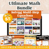 Solving Multi-Step Equations: Fall + Halloween Mini Bundle 🍁🎃