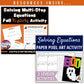 Solving Multi-Step Equations: Fall + Halloween Mini Bundle 🍁🎃