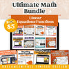 Linear Equations/Functions: Fall + Halloween Mini Bundle 🍁🎃