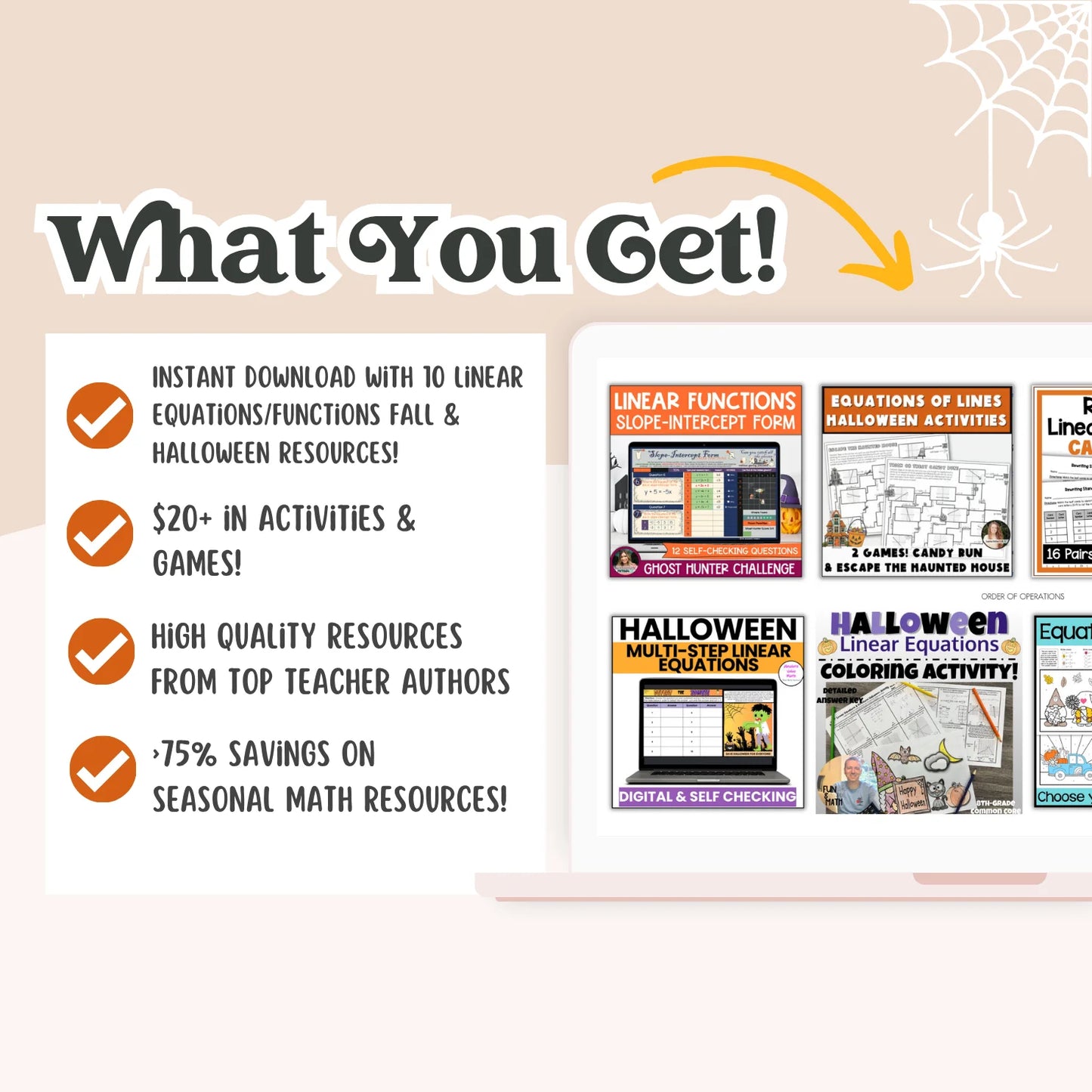 Linear Equations/Functions: Fall + Halloween Mini Bundle 🍁🎃