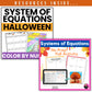 Systems of Equations: Fall + Halloween Mini Bundle 🍁🎃