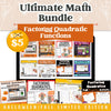 Factoring Quadratic Functions: Fall + Halloween Mini Bundle 🍁🎃