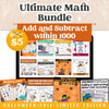 Add and Subtract within 1000: Fall + Halloween Mini Bundle 🍁🎃