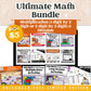 Multiplication (1 digit by 2 digit or 2 digit by 2 digit) & Division: Fall + Halloween Mini Bundle 🍁🎃