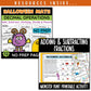 Operations with Fractions & Decimals : Fall + Halloween Mini Bundle 🍁🎃