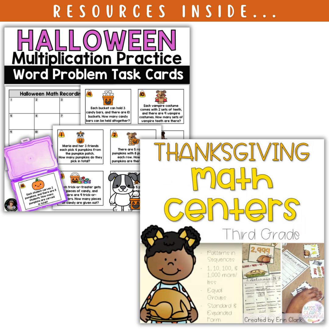 Multiplication Facts: Fall + Halloween Mini Bundle 🍁🎃