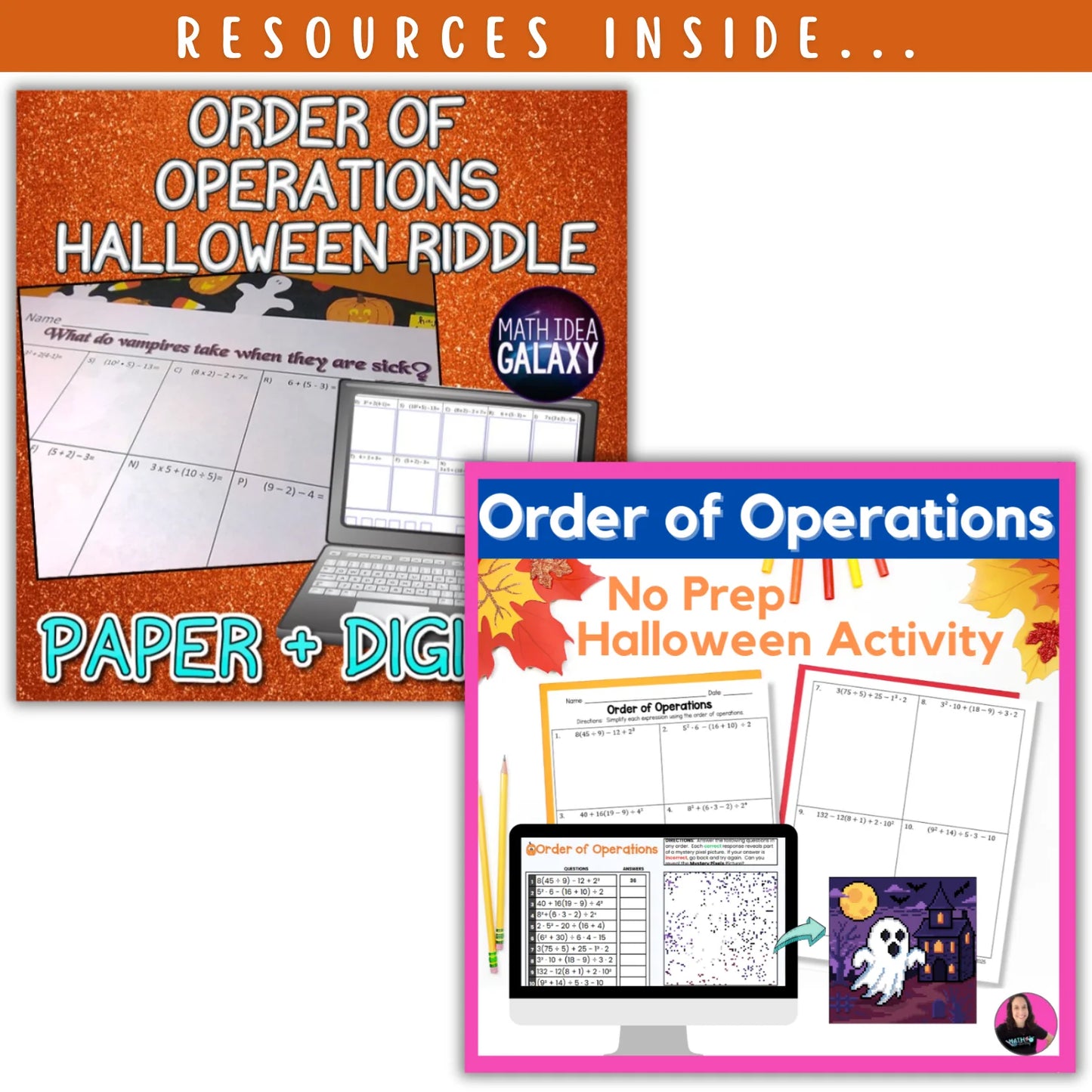 Order of Operations: Fall + Halloween Mini Bundle 🍁🎃