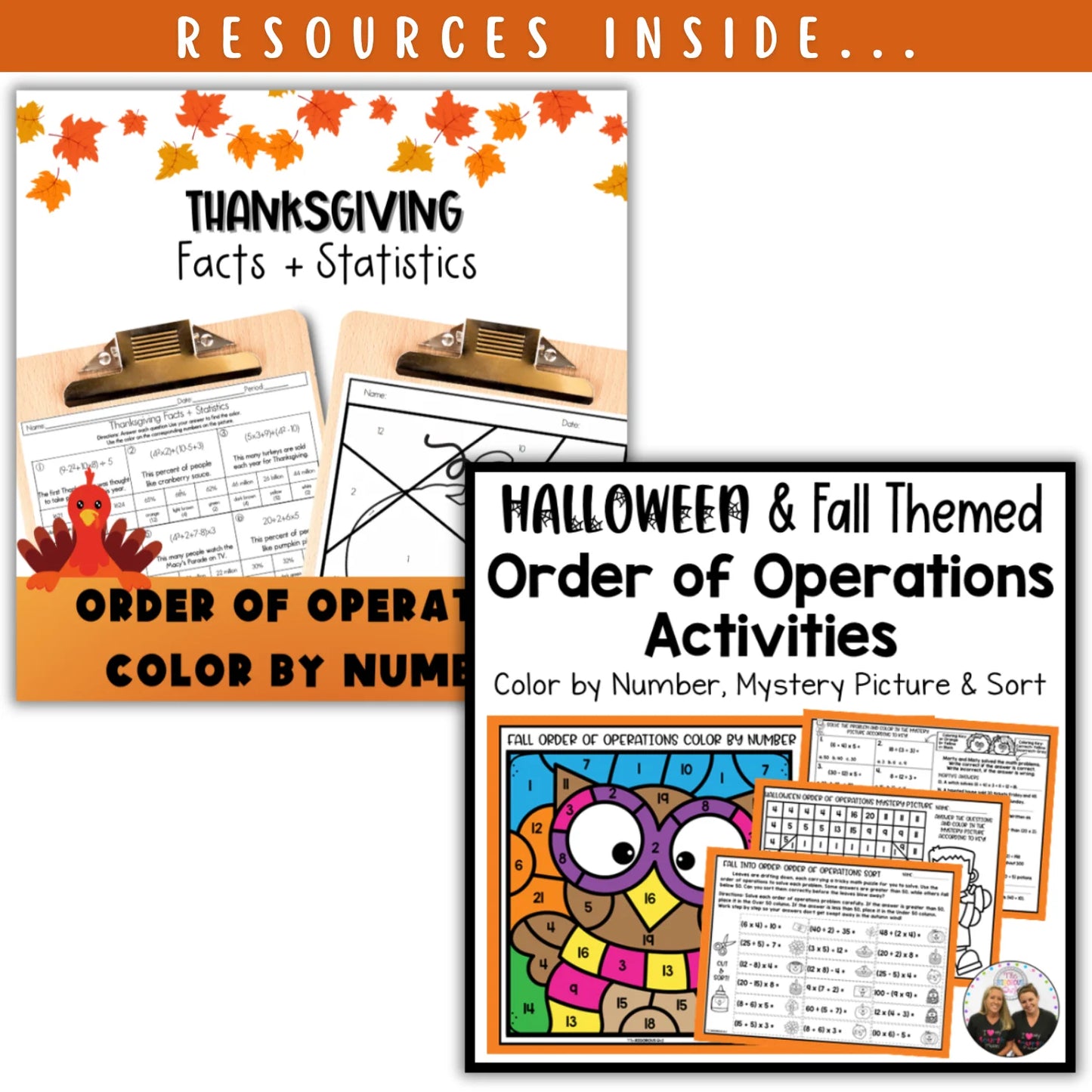 Order of Operations: Fall + Halloween Mini Bundle 🍁🎃