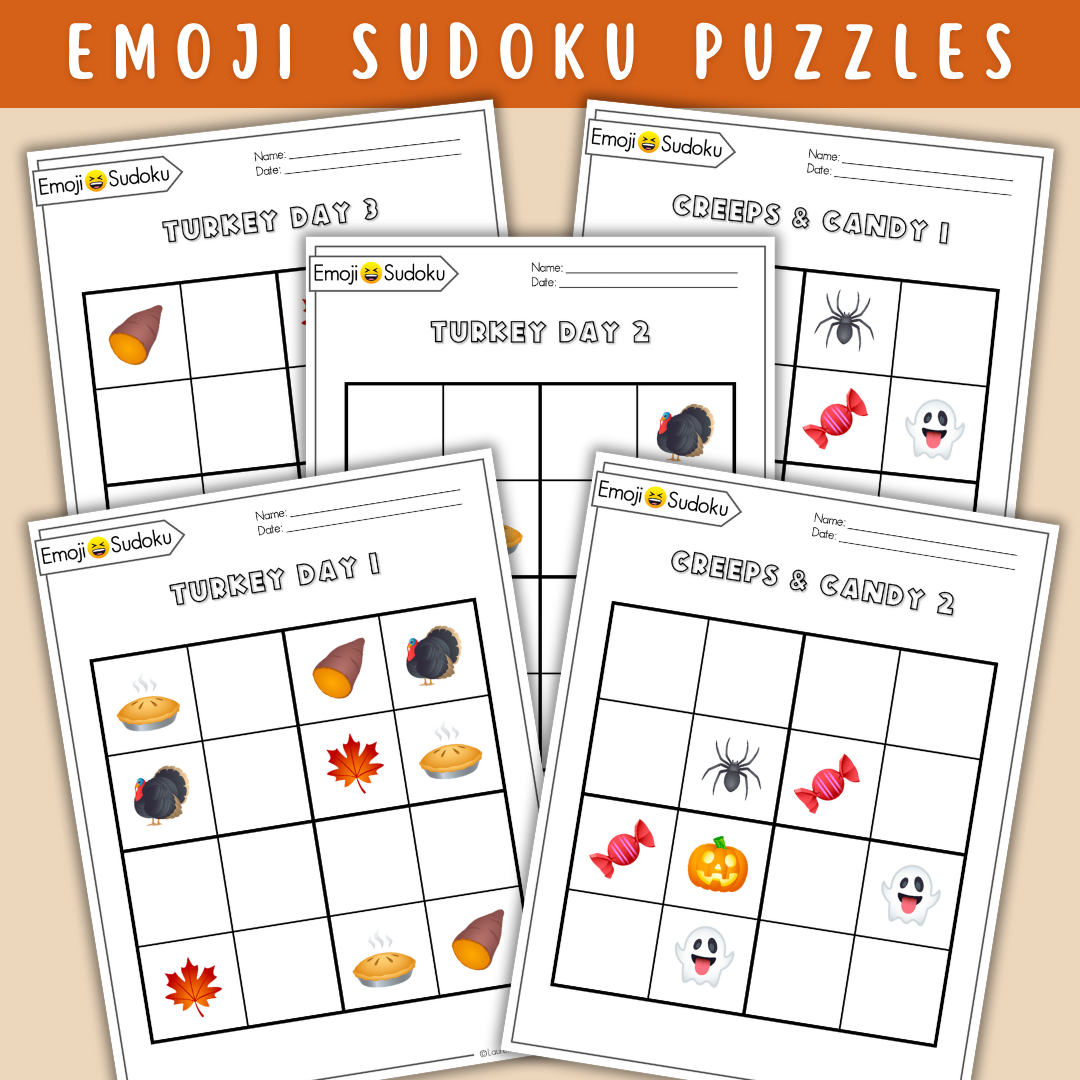 Halloween & Fall Puzzle + Activity Pack!