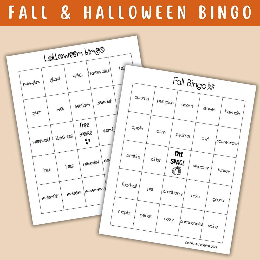 Halloween & Fall Puzzle + Activity Pack!