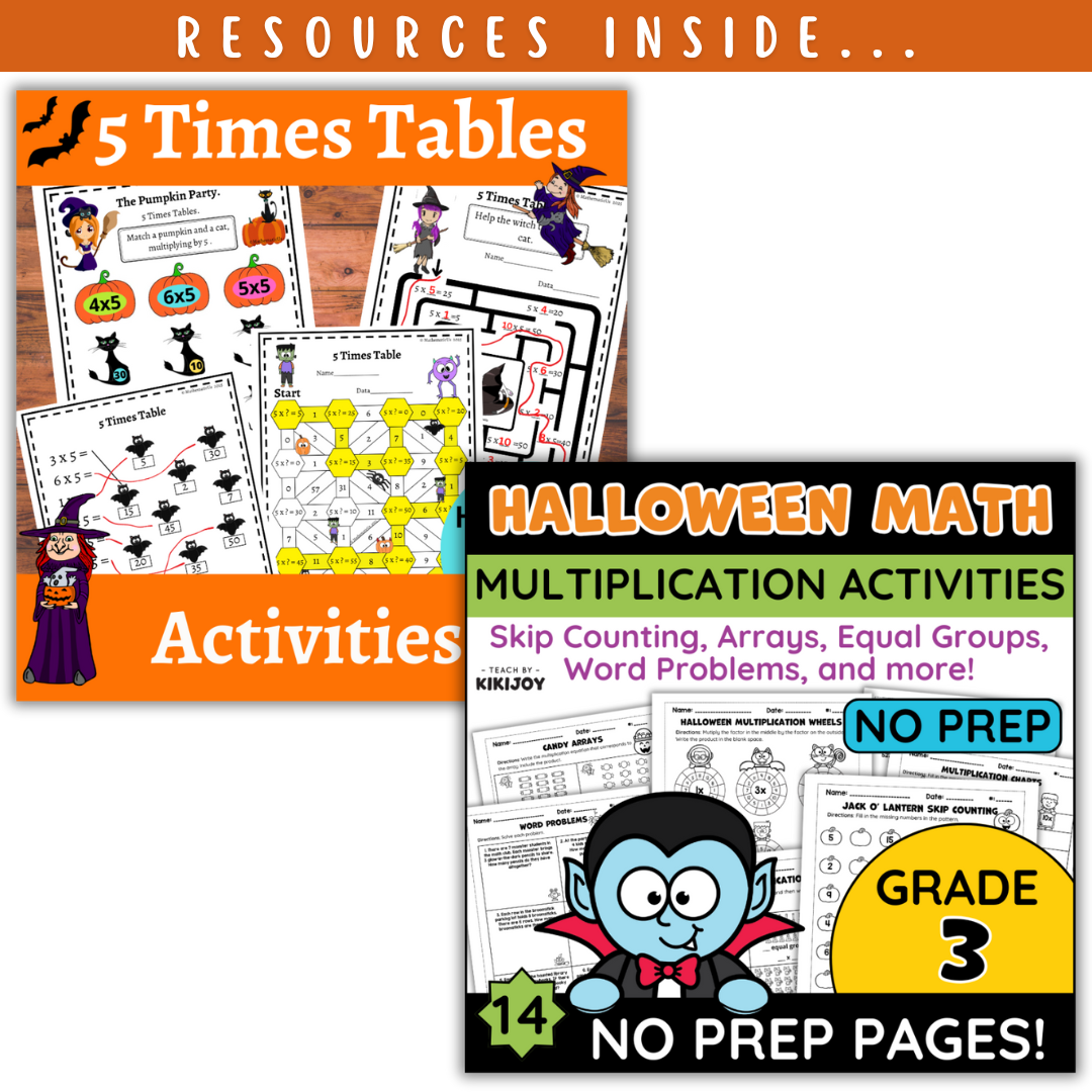 Multiplication Facts: Fall + Halloween Mini Bundle 🍁🎃