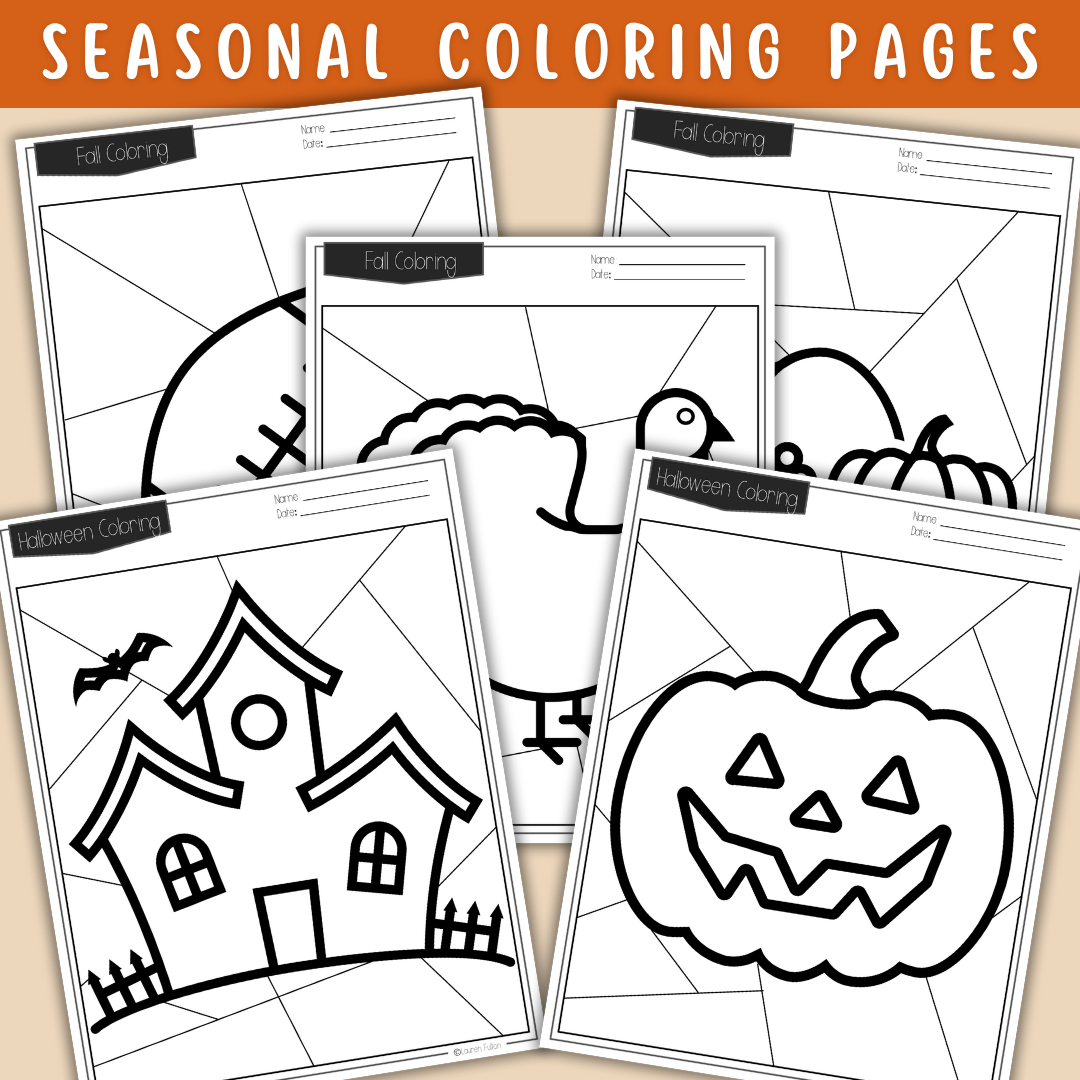 Halloween & Fall Puzzle + Activity Pack!